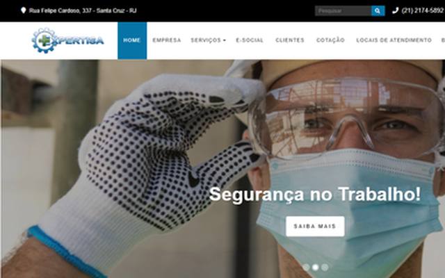 Captura do site Expertise Saúde