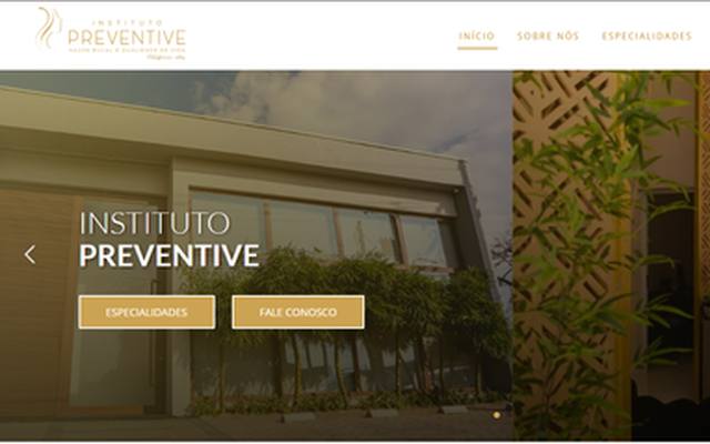 Captura do site Instituto Preventive