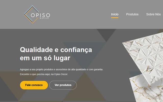 Captura do site O Piso Decor