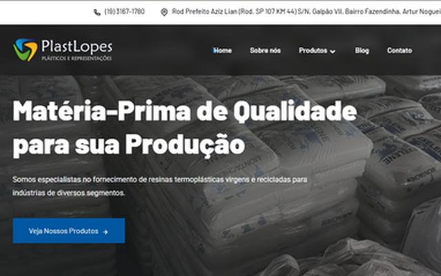 Captura do site PlastLopes
